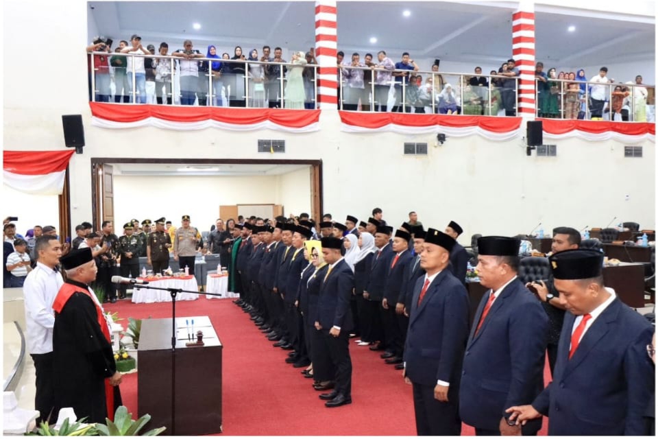 35 Anggota DPRD Binjai Periode 2024-2029 Dilantik