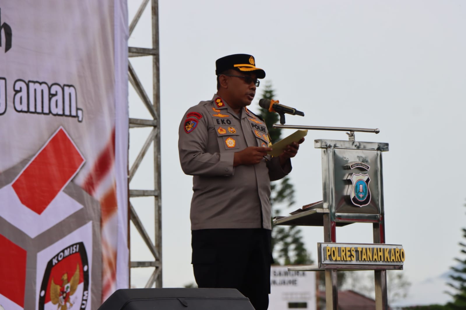 Kapolres Tanah Karo Ajak Seluruh Elemen Bersinergi Wujudkan Pilkada Aman dan Kondusif