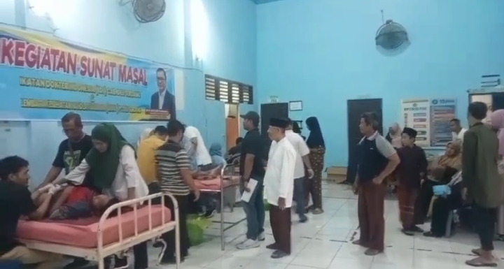 IDI Bersama LKNU Deli Serdang Mengadakan Kegiatan Sunat Massal 