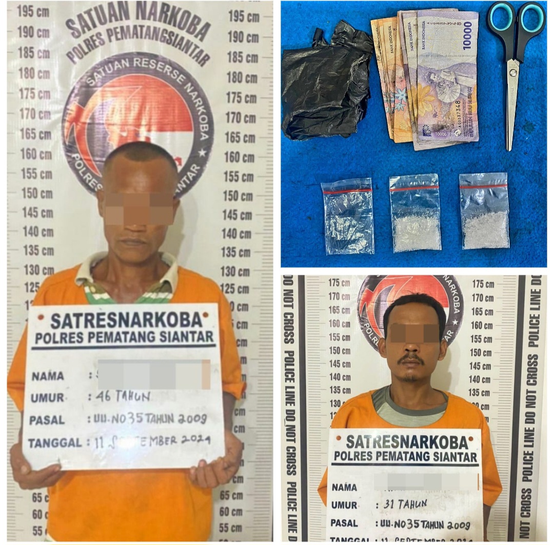 Antar Pesanan Sabu, 2 Pria Warga Simalungun Di Cokok Polisi Di Siantar
