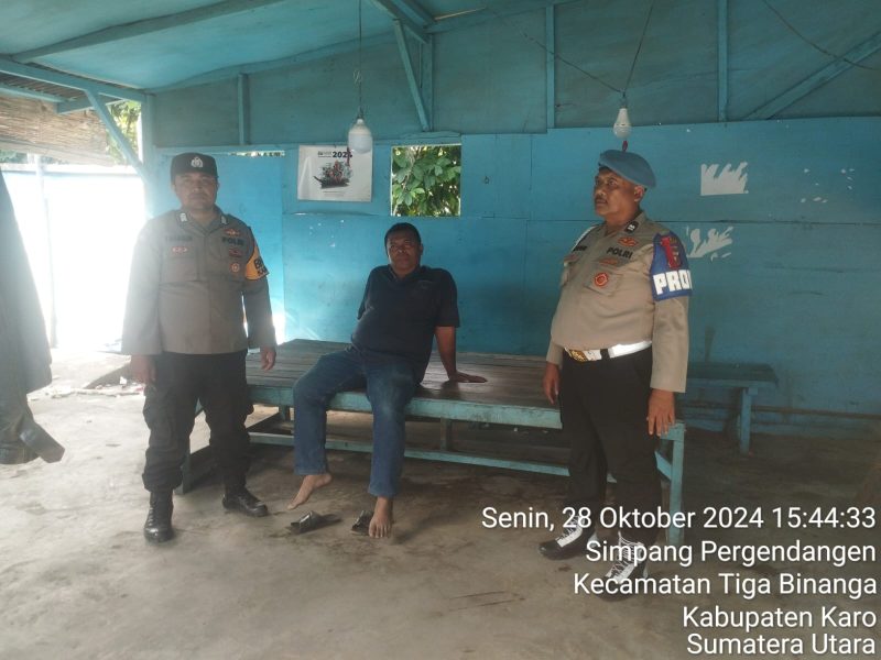 Adanya Laporan Perjudian Di Tiga Binanga,Personil Polsek Tiga Binanga Gerak Cepat Cek Lokasi