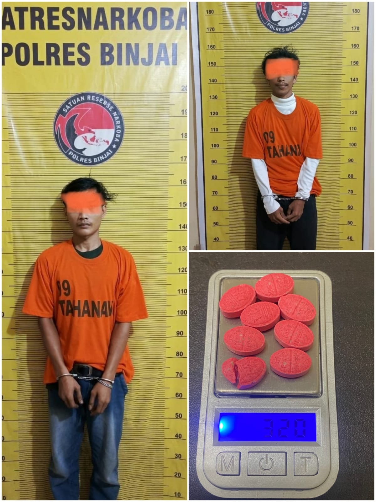 Dua Bandar Ekstasi Diciduk Satres Narkoba Polres Binjai