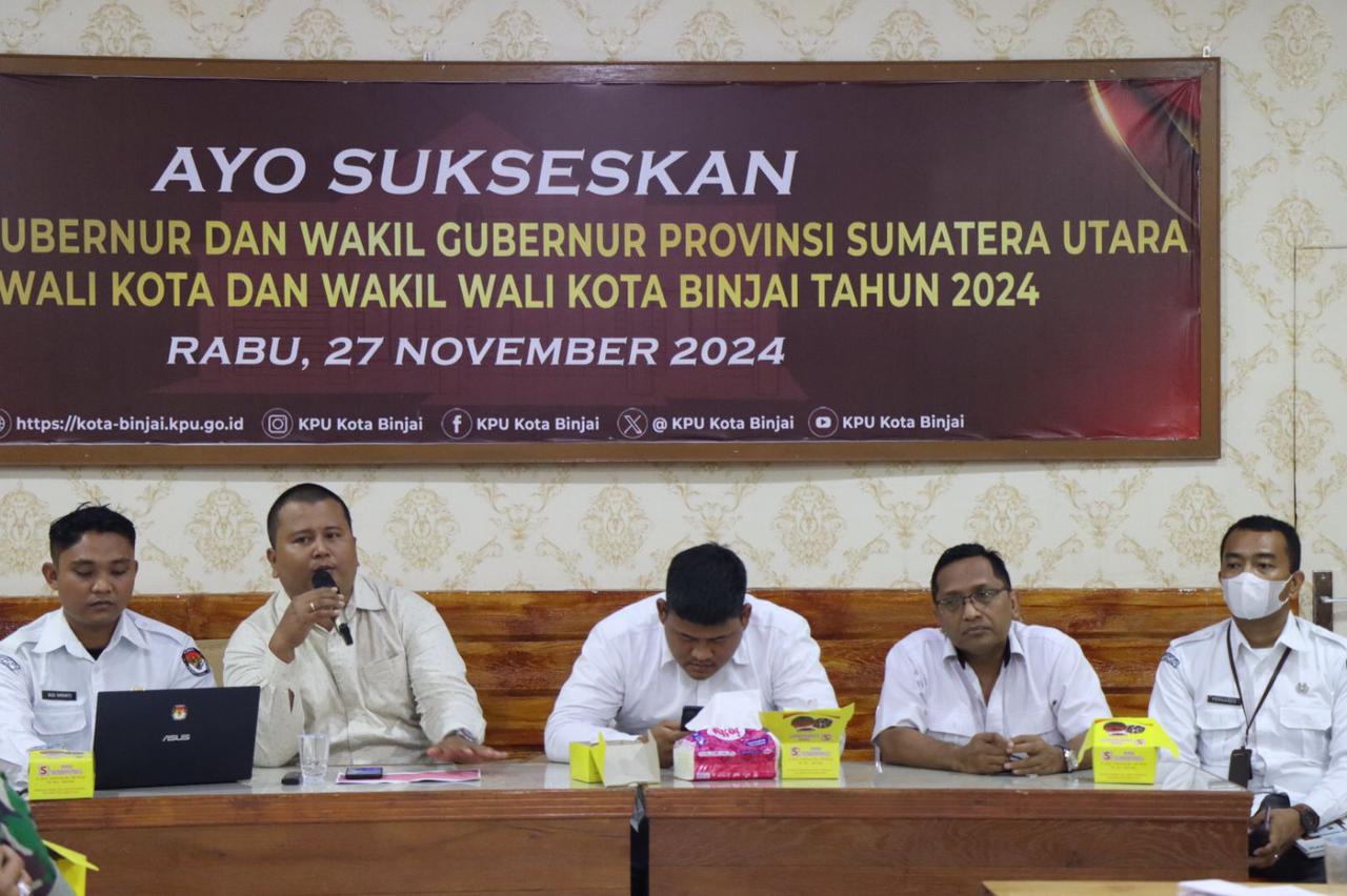 KPU Binjai Laksanakan Rakor Persiapan Debat Pilkada 2024