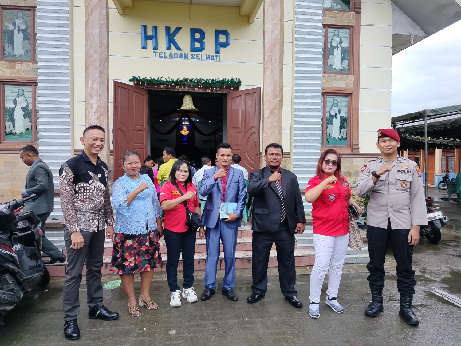 Polres Pelabuhan Belawan Amankan Ibadah Perayaan Natal 2024