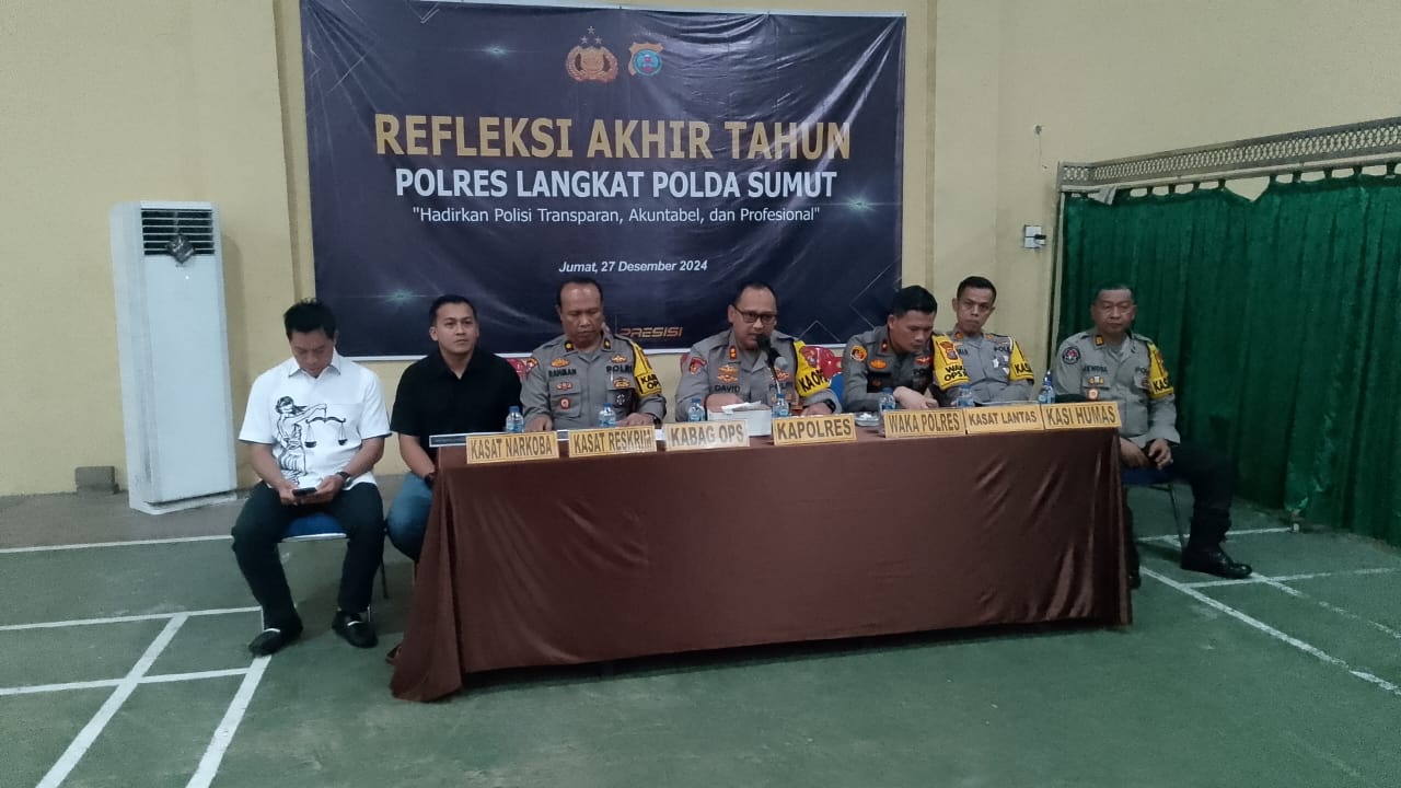 Polres Langkat Refleksi Akhir Tahun,  Hadirkan Polisi Transparan,Akuntabel dan Profesional