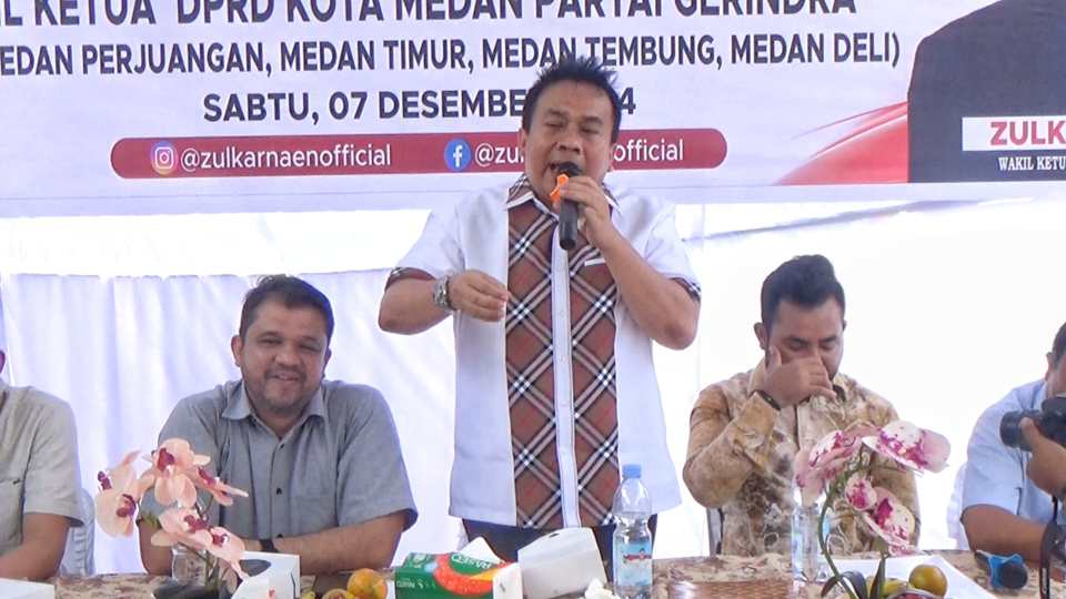 Wakil Ketua DPRD Medan Zulkarnaen SKM saat Reses di Jl Pimpinan, Medan Perjuangan, Sabtu (7/12/2024).