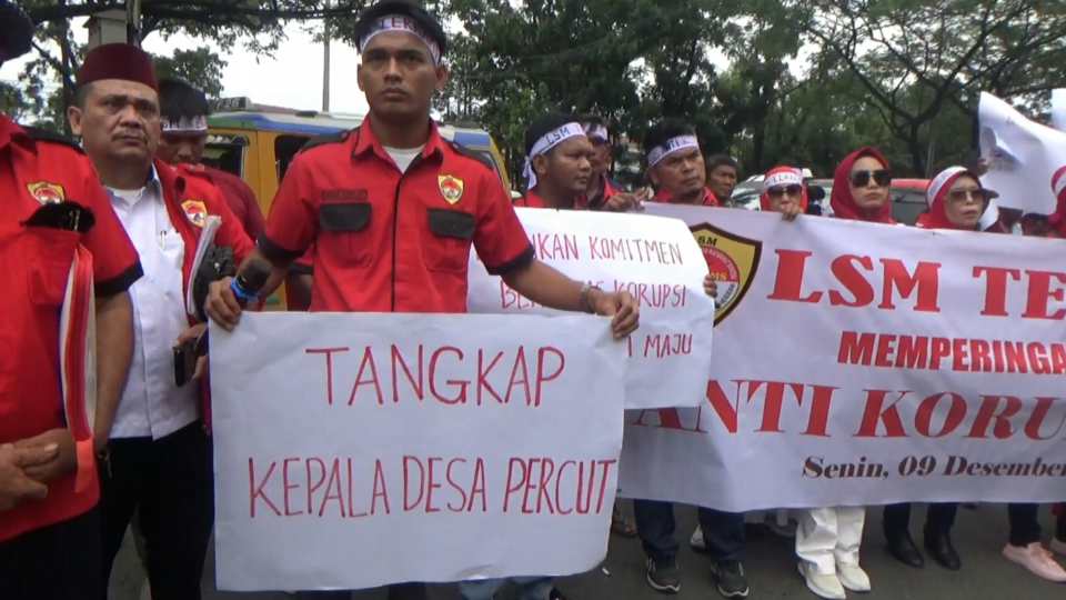 Hari Anti Korupsi, Kejati Sumut Didemo TERKAMS terkait 4 Laporan Mandek : Usut Laporan soal PT Hexa Setia Sawit