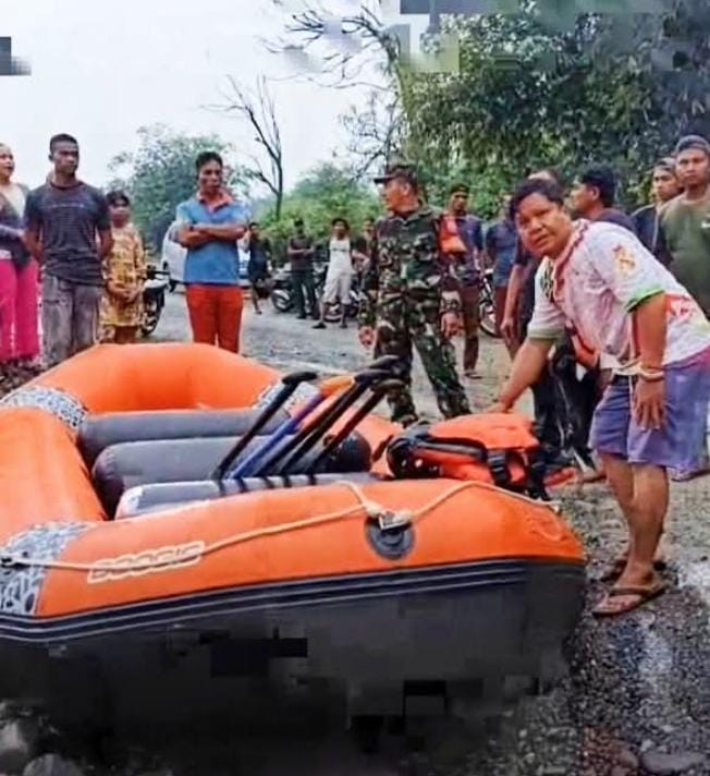 Dua Orang Pekerja Galian C PT SRA Hanyut Terbawa Arus Sungai Wampu
