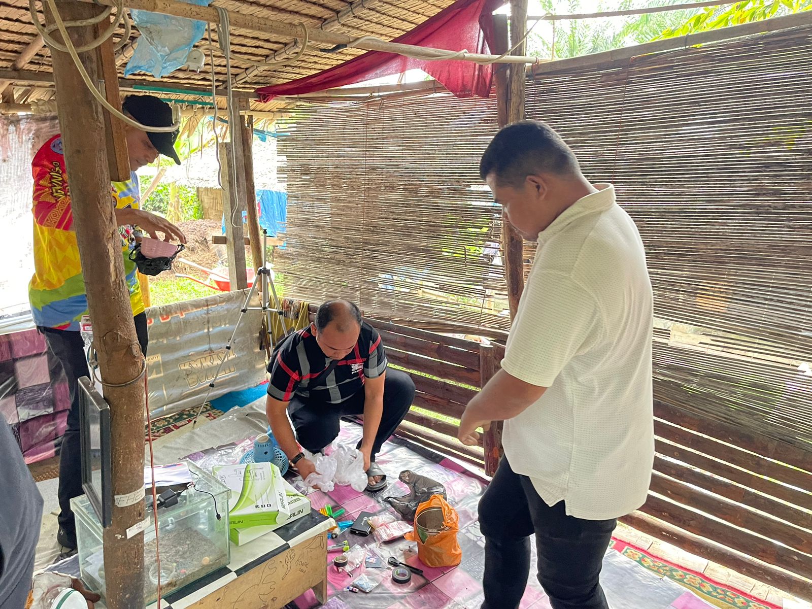 Sarang Narkoba di Tanjung Pura Di Gerebek, 2 Pria Diamankan