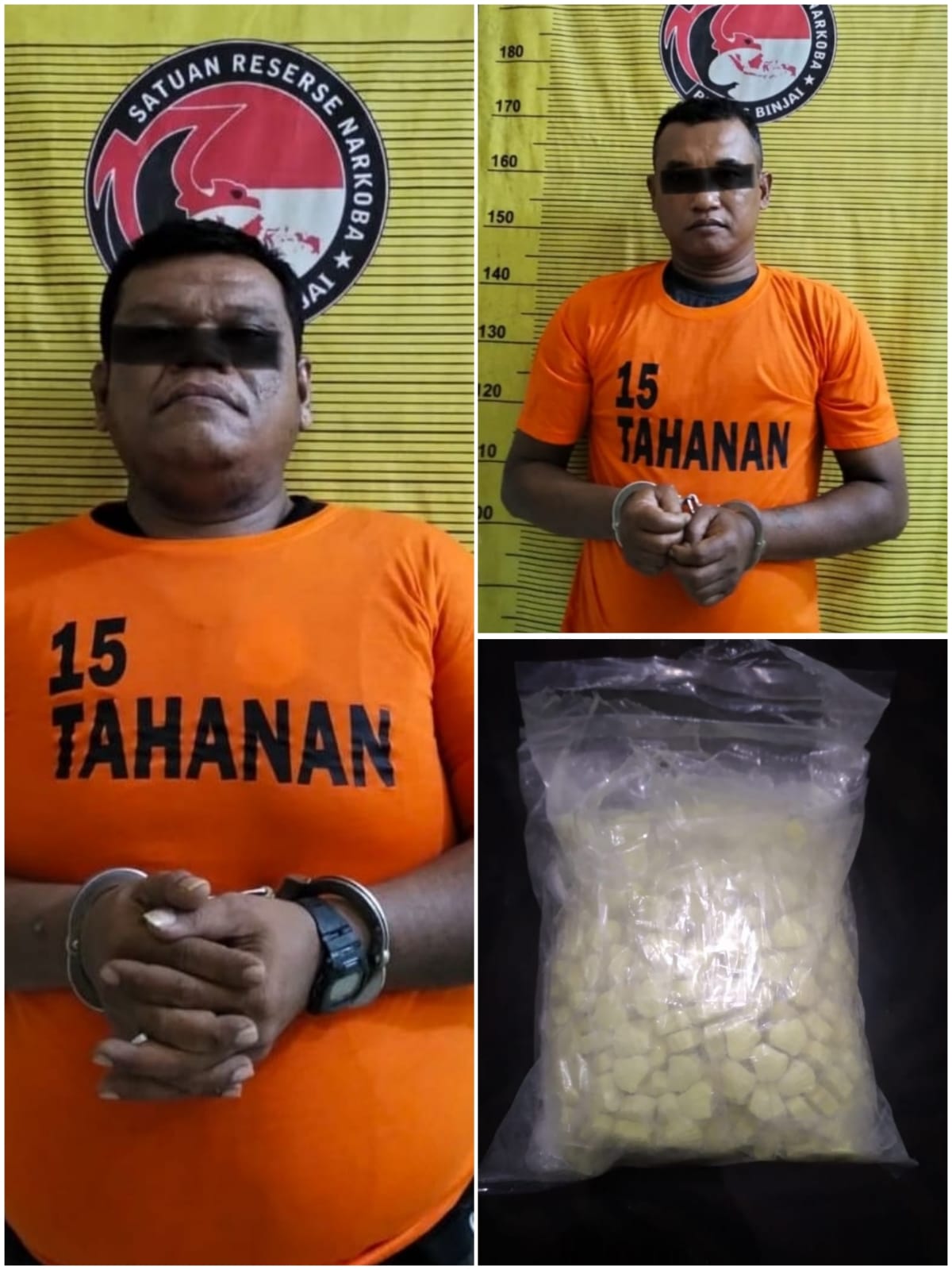 Sat Narkoba Polres Binjai Berhasil Tangkap Dua Pria Bawa 655 Butir Ekstasi