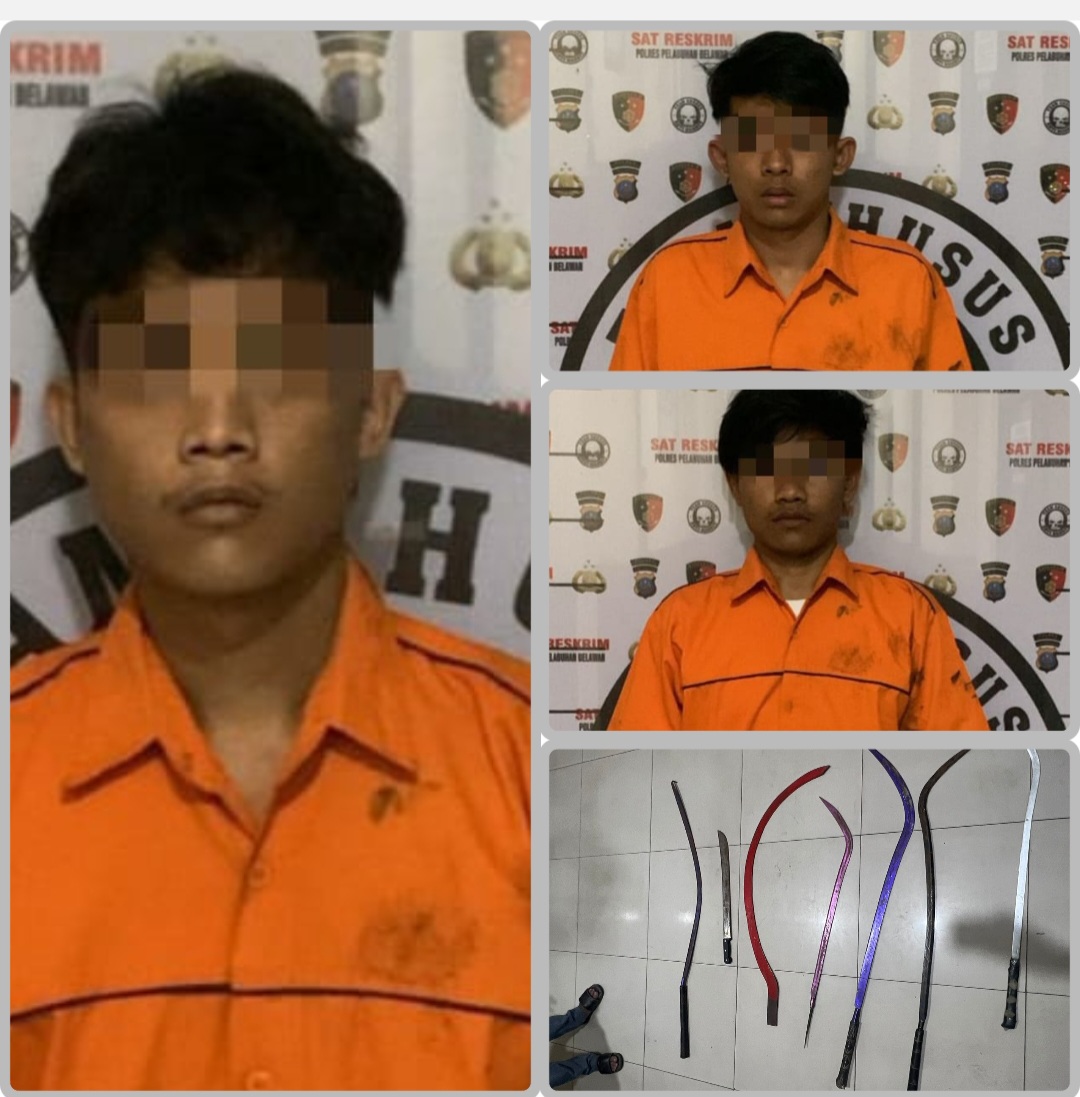 Polres Pelabuhan Belawan Ringkus 3 Pelaku Begal Bersajam