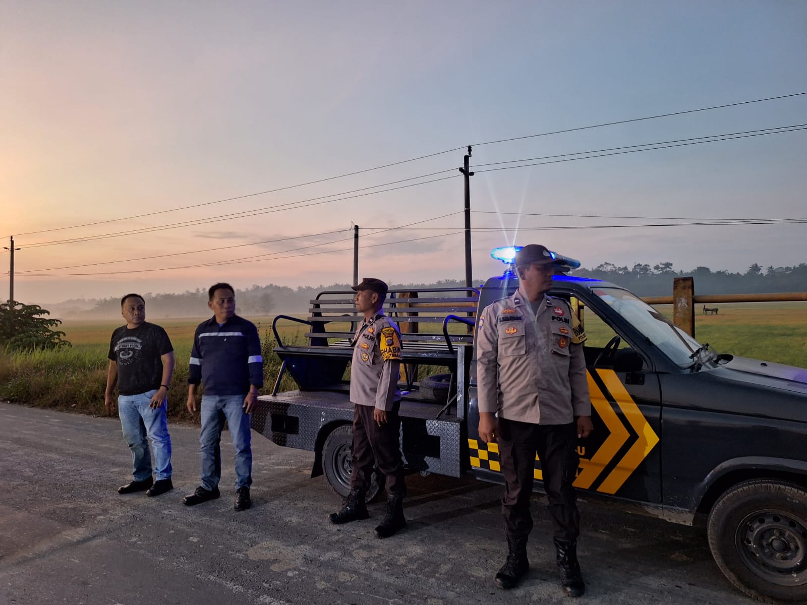 Polres Langkat Lakukan Penertiban Asmara Subuh