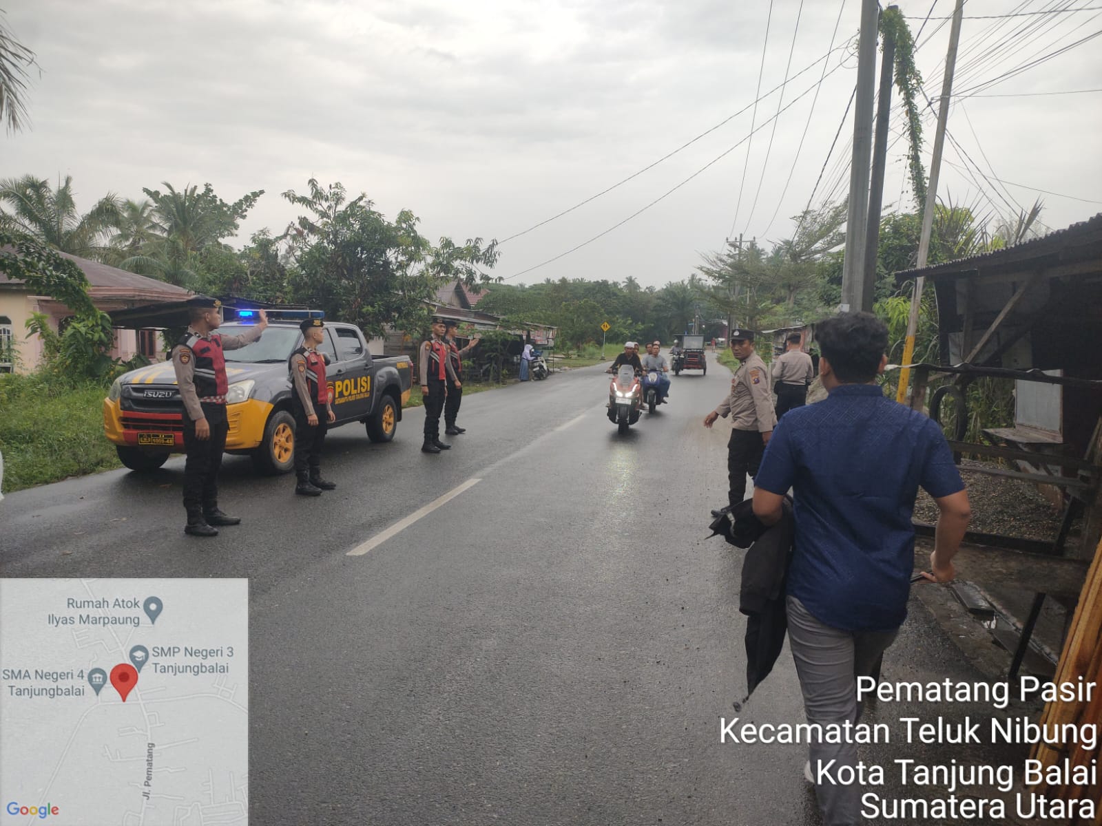 Patroli Cipta Kondisi Polres Tanjung Balai Cegah Anak Bermain Petasan dan Balap Liar