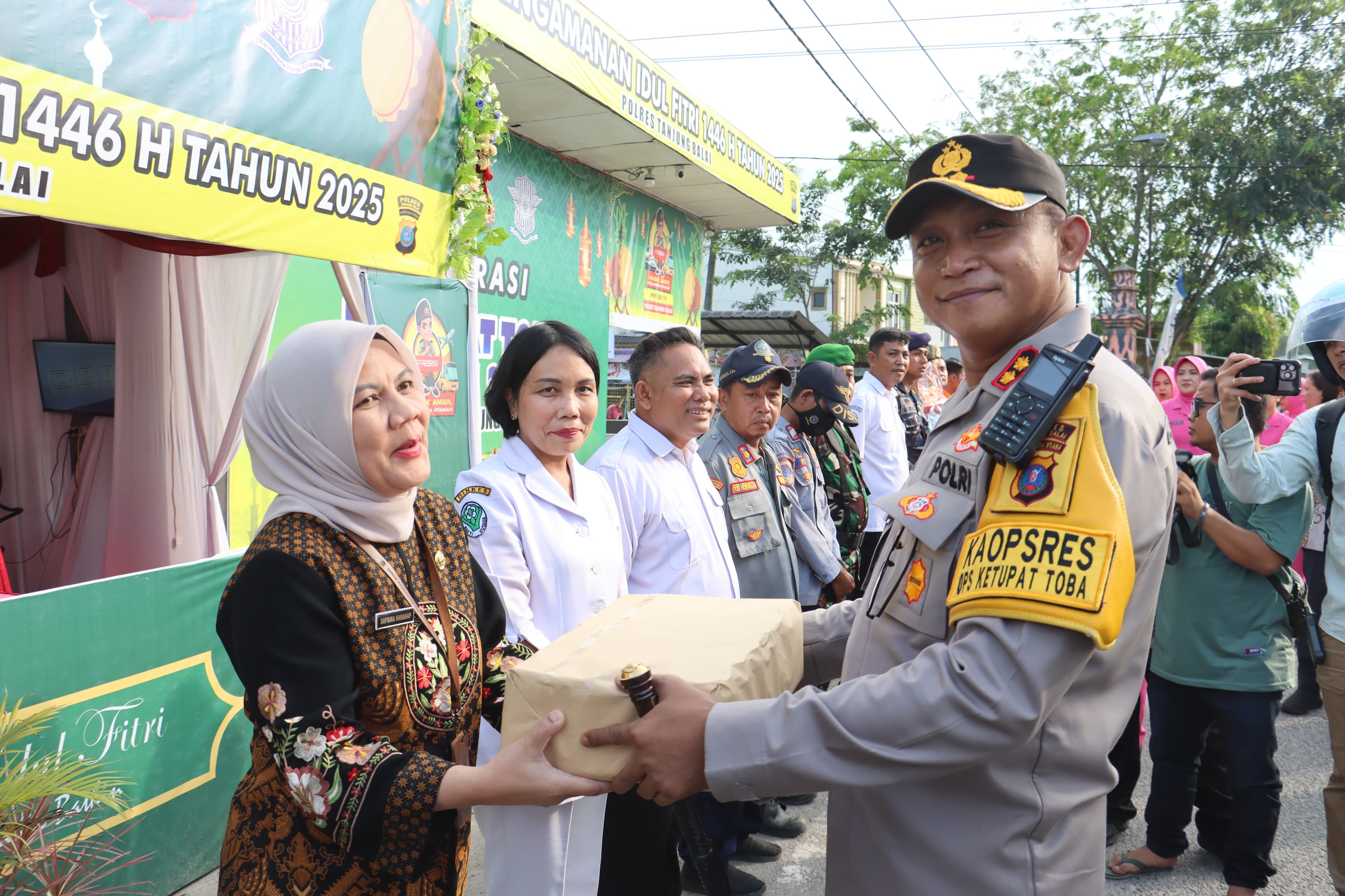 Kapolres Tanjung Balai Bersama Forkompimda Cek Pos PAM dan Pos Terpadu Ops Ketupat Toba 2025