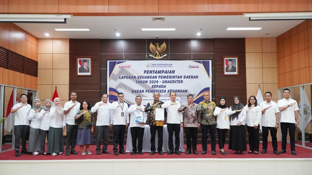 Bupati Langkat Serahkan Laporan Keuangan ke BPK Sumut, Optimis Raih WTP
