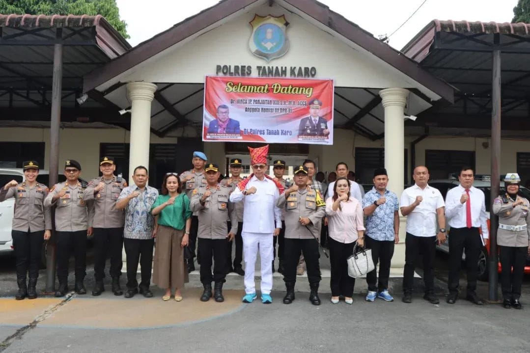 Anggota Komisi III DPR RI Dr. Hinca Panjaitan Gelar Kunjungan Kerja Reses Ke Polres Tanah Karo