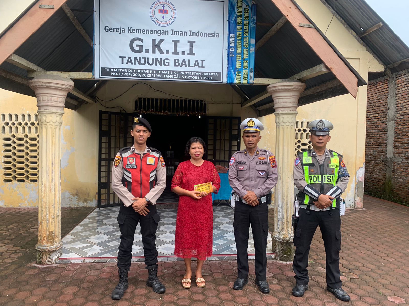 Polres Tanjung Balai Lakukan Pengamanan Ibadah Paskah 2025