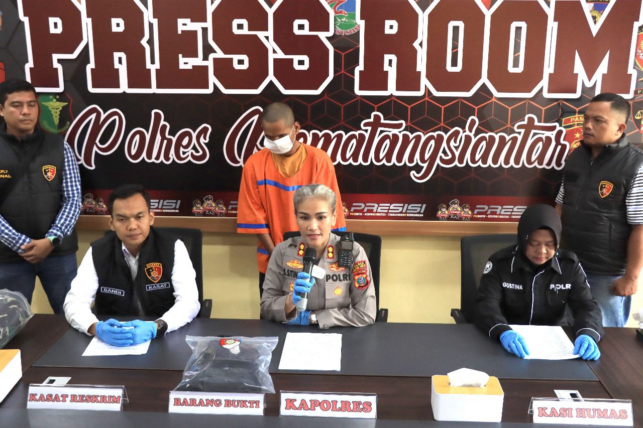 Kapolres Siantar AKBP Sah Udur Gelar Press Release Pengungakapan Pencurian Dayok Mirah & Senpi