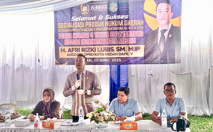 Sosialisasi Perda Sistem Kesehatan, M Afri Rizki Lubis Minta Puskesmas Rutin Gelar Penyuluhan