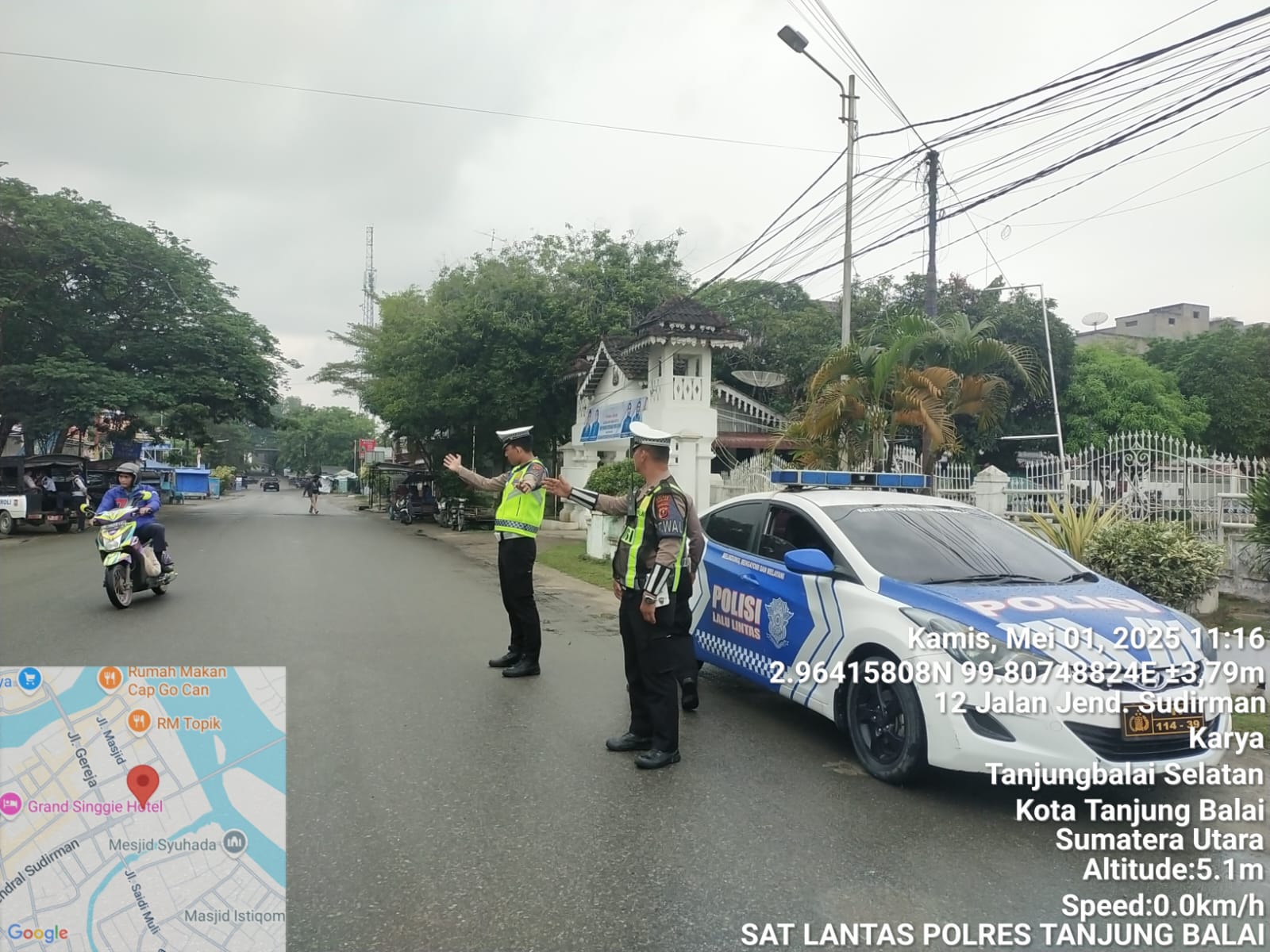 Polres Tanjung Balai Turun Ke Jalan Amankan May Day Fiesta 2025