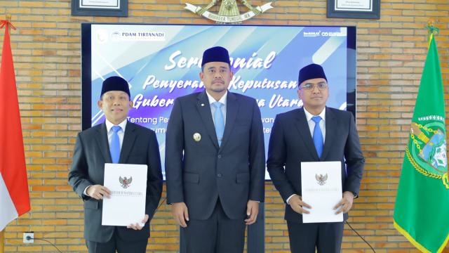 Gubernur Sumut Lantik Dewan Pengawas Perumda Tirtanadi