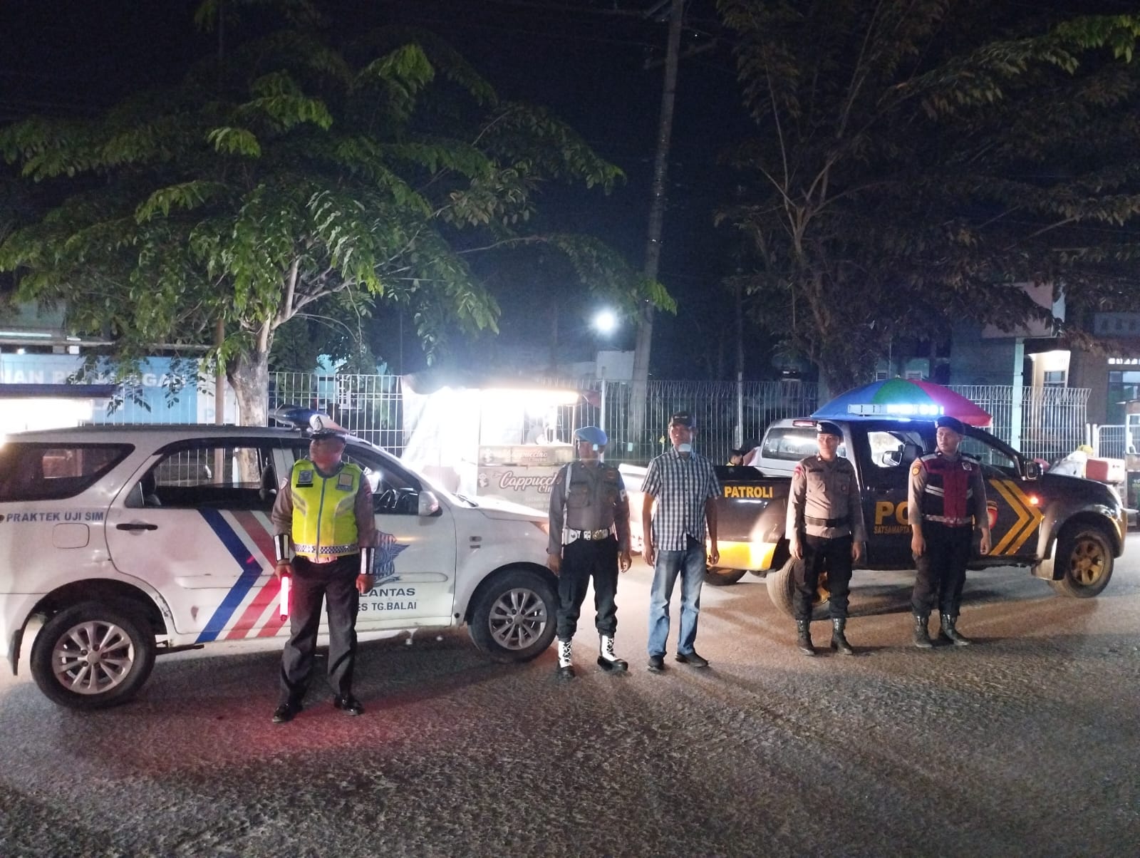 Antisipasi Premanisme, Polres Tanjungbalai Gelar Patroli Malam di Kota dan Sekitarnya