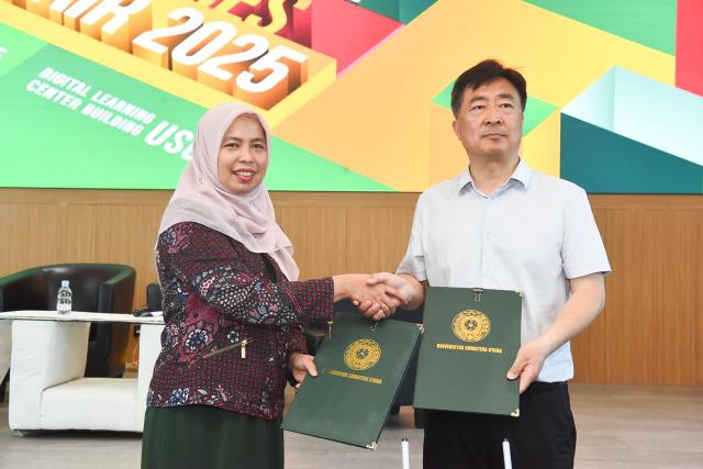 Kolaborasi strategis bersama China-Indonesia Cultural and Educational Exchange Association (CICEEA) dalam gelaran USU × China Industries Job Fair 2025.