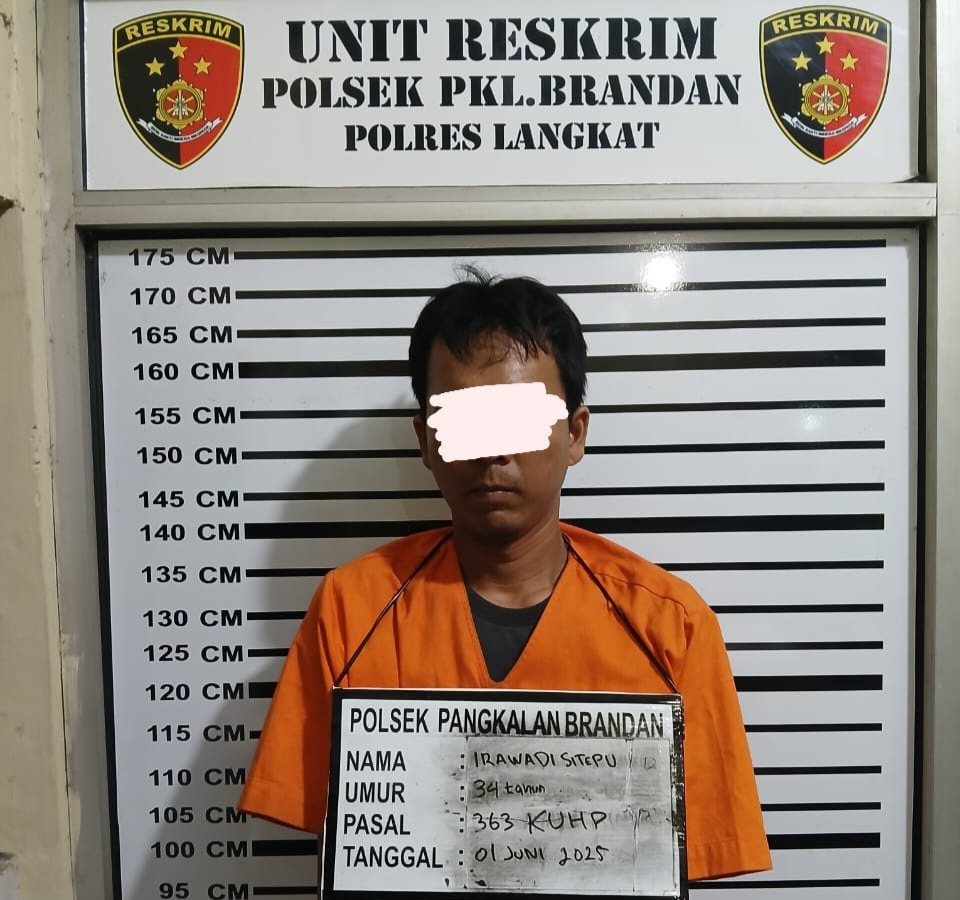 Seorang Curanmor di Ringkus Polsek Pangkalan Brandan