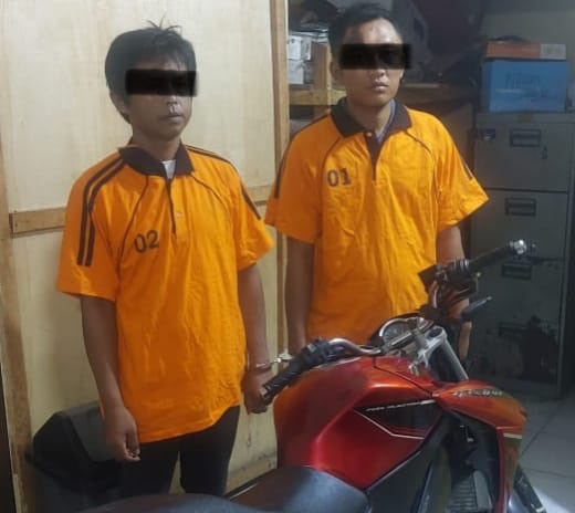 Maling Sepeda Motor, Dua Orang Pelaku Ditangkap Polsek Sei Bingai