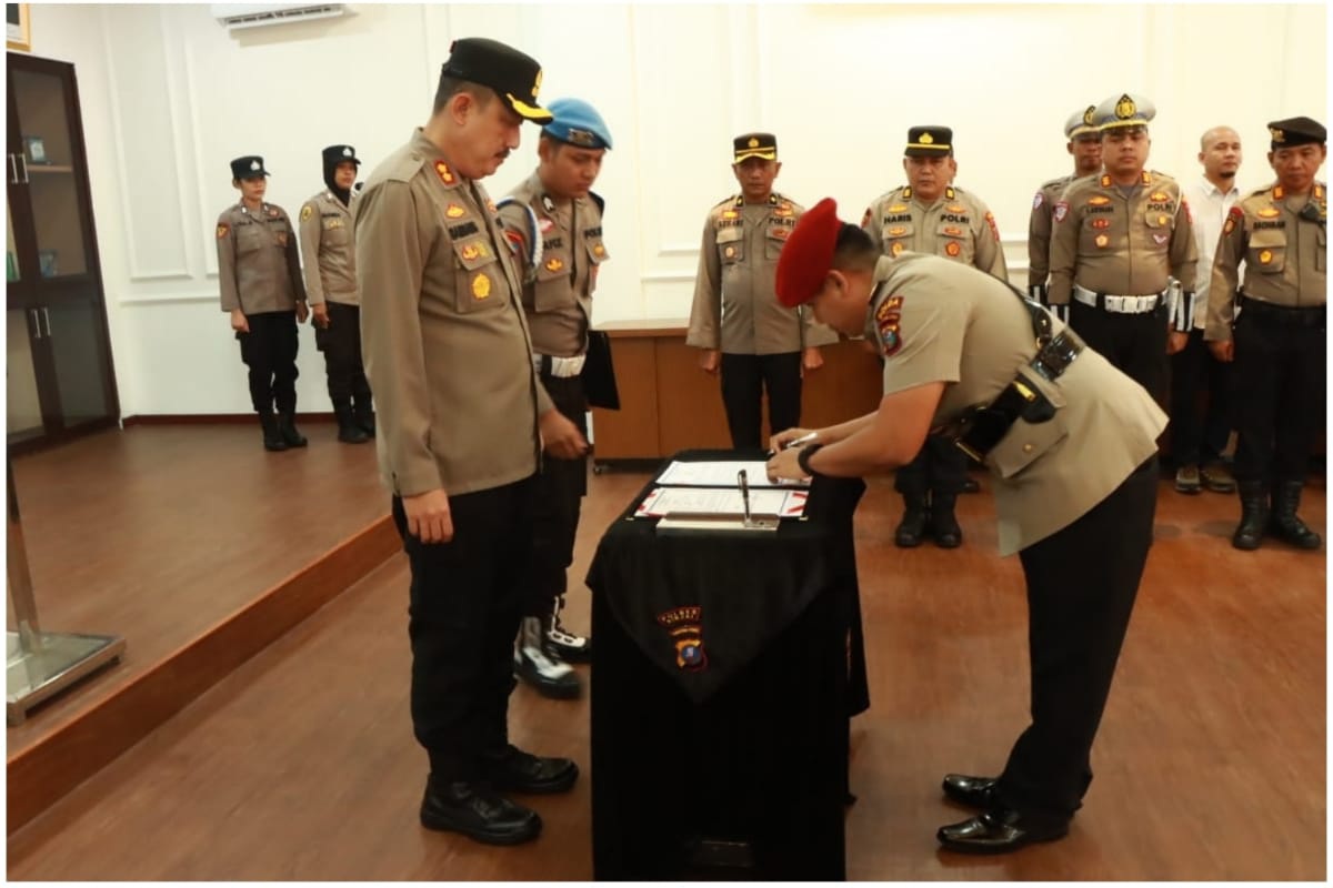 Kapolres Binjai Pimpin Serah Terima Jabatan Kasat Reskrim Polres Binjai