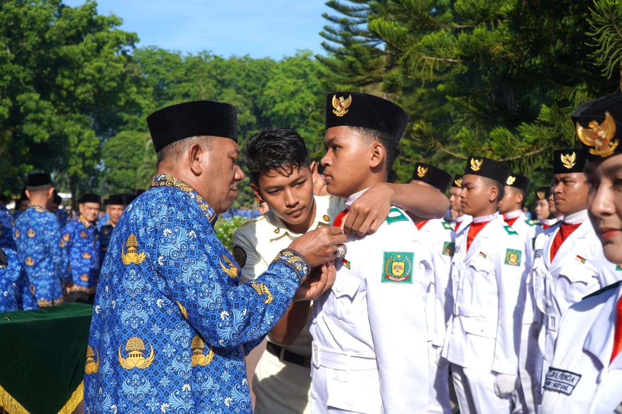 Bupati Langkat Pimpin Upacara Harla Pancasila 2025