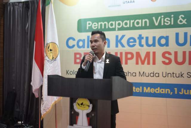 Calon Ketua Umum BPD HIPMI Sumatera Utara periode 2025–2028, Dian Iskandar Nasution atau yang akrab disapa Cliffrs.