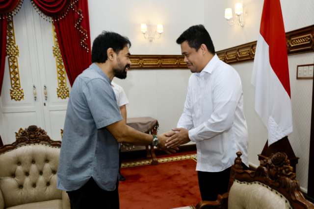 Gubernur, Bobby Nasution menemui Gubernur Aceh Muzakir Manaf di Banda Aceh, Rabu (4/6/2025).