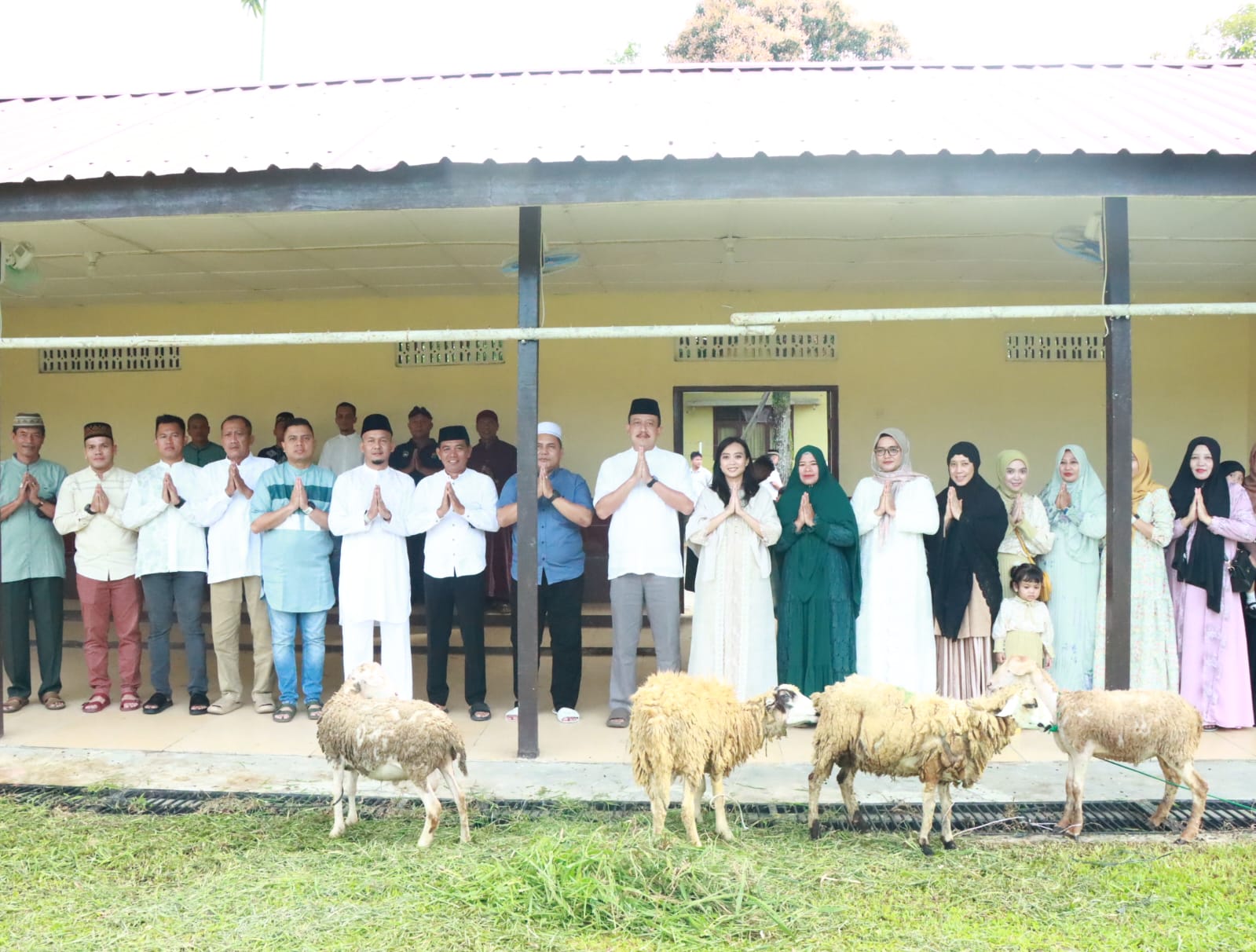 Polres Binjai Sembelih 7 Ekor Sapi dan 9 Ekor Kambing