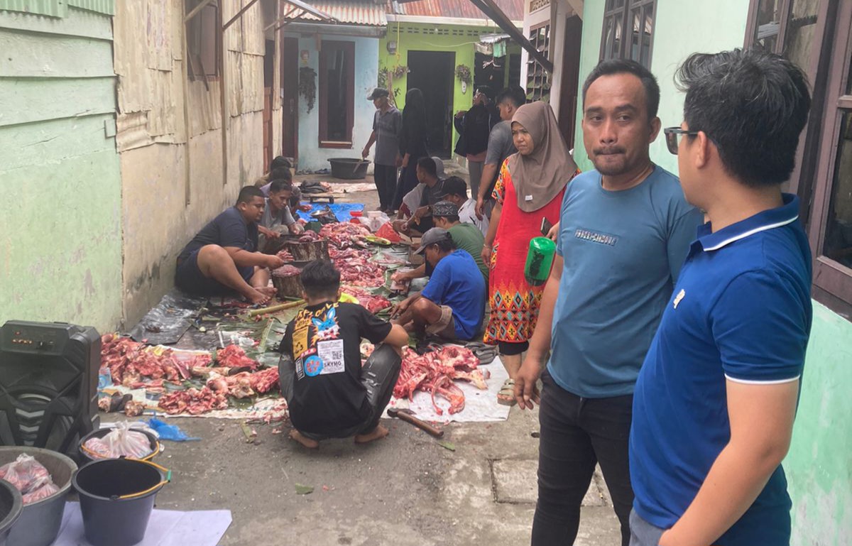 Anggota DPRD Binjai Arridhan Pranoto : Sangat Apresiasi Penyembelihan Qurban Oleh Warga Gang Karya Kelurahan Kartini