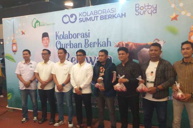 Makna Qurban RKBN: Relawan Bobby Nasution Jangan Pernah Lelah Bantu Rakyat