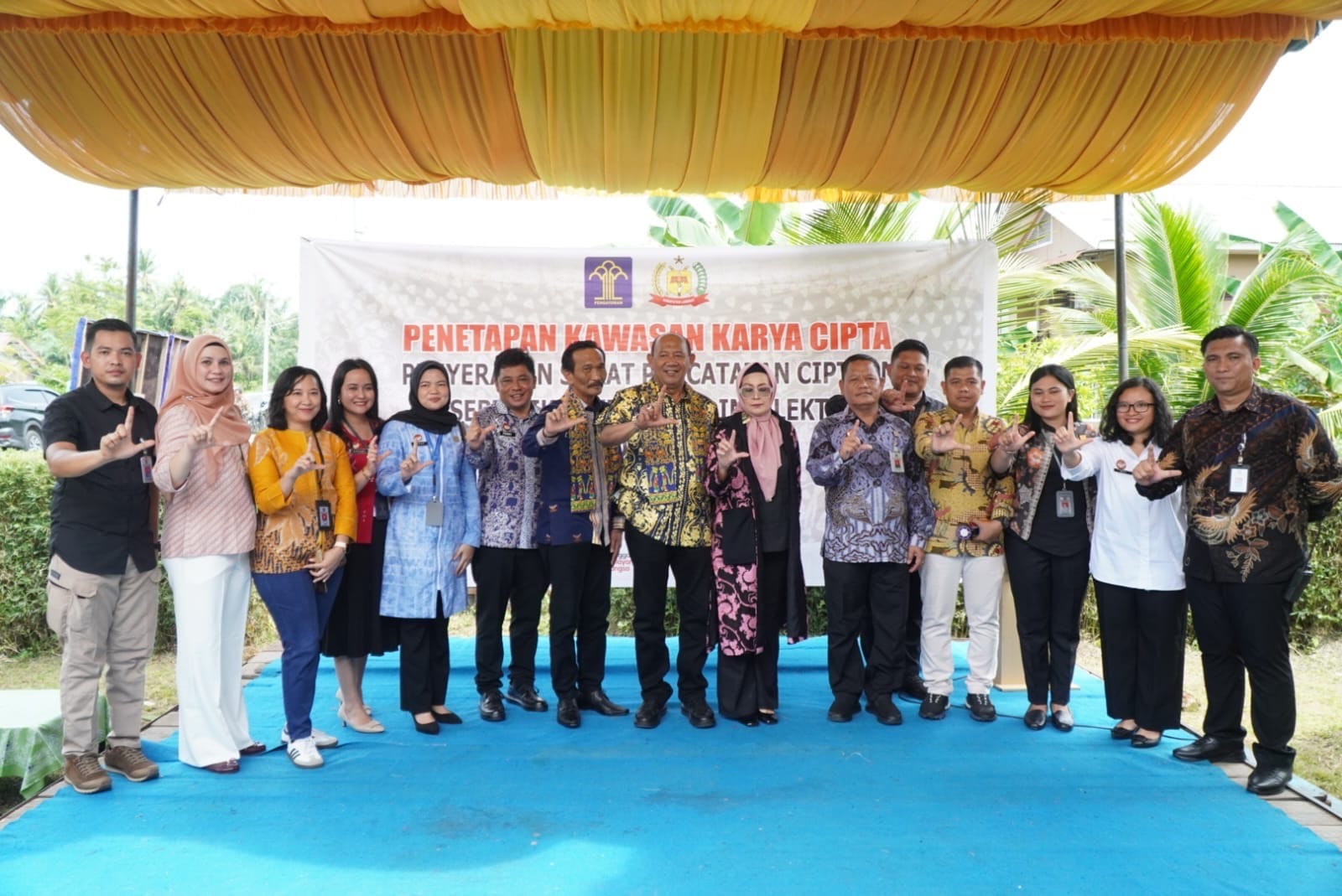 Syah Afandin Terima Sertifikat KIK, Kukuhkan Kampung Batik Brandan Sebagai Kawasan Karya Cipta
