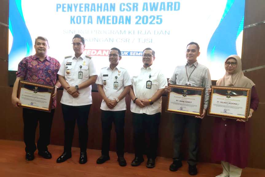 PTPN IV Regional I Raih Penghargaan CSR Award dari Wali Kota Medan