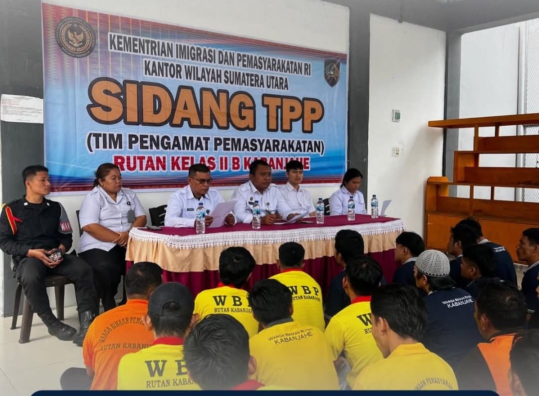 38 Warga Binaan Rutan Kabanjahe Jalani Sidang TPP