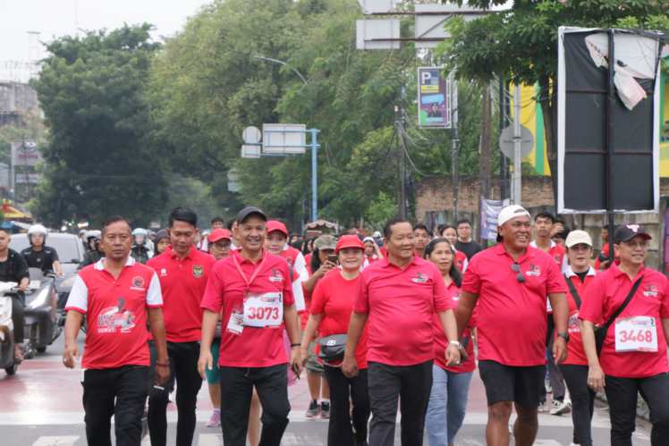 Semangat ‘Berlari di Kaki Sendiri’, PDI Perjuangan Sumut Sukses Laksanakan Sukarno Run