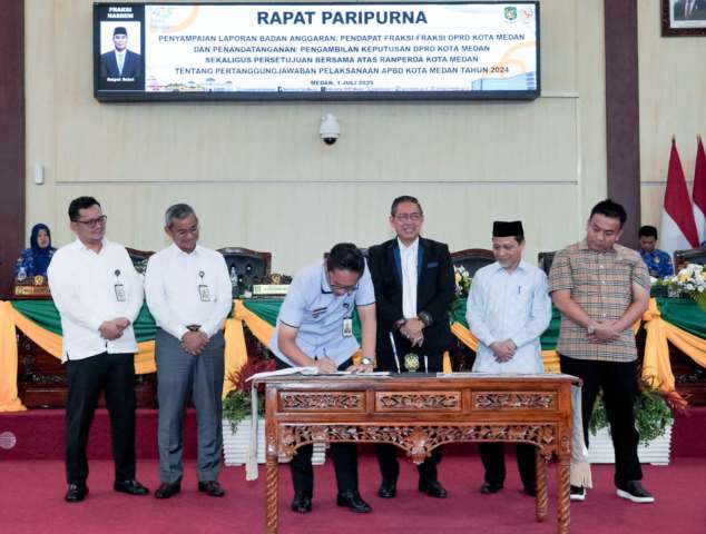 DPRD-Pemko Medan Bahas LPj APBD 2024, Wujudkan Tata kelola Keuangan Daerah