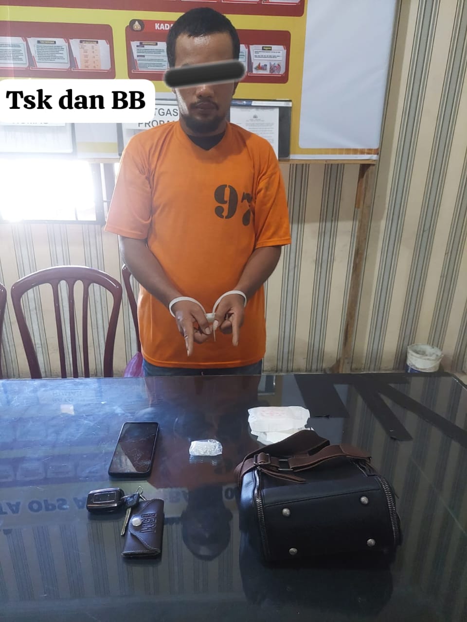 Satres Narkoba Polres Tanah Karo Amankan Seorang Pria Diduga Bawa Sabu di Mobil