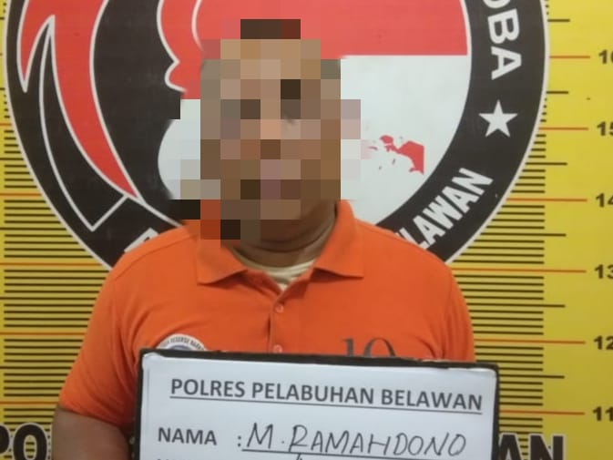 Ngedarkan Siputih Dono Numpang Tidur di Sel Sat Narkoba Polres Pelabuhan Belawan