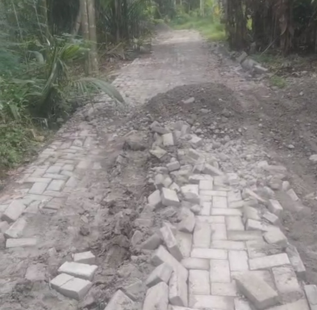 Proyek Pemasangan Paving Blok Di Desa Kutomulyo Ajang Korupsi 