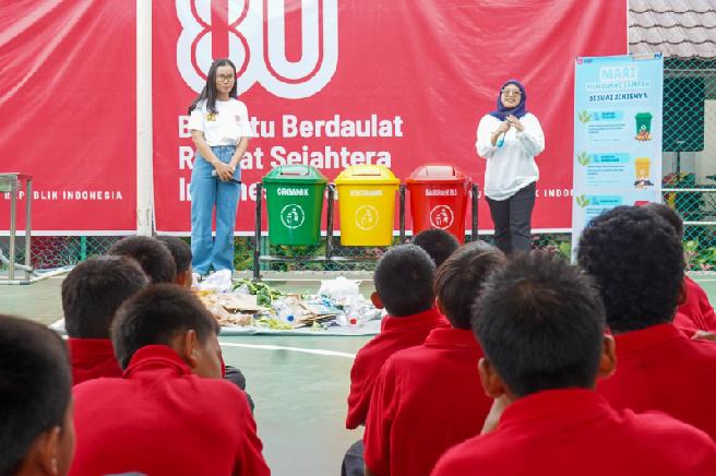 Sosialisasi Perilaku Hidup Bersih dan Sehat (PHBS) yang digelar Kementerian Pekerjaan Umum dan Perumahan Rakyat (PUPR) Sumatera Utara di Sekolah Rakyat Sentra Bahagia Medan, Jumat (8/8/2025).