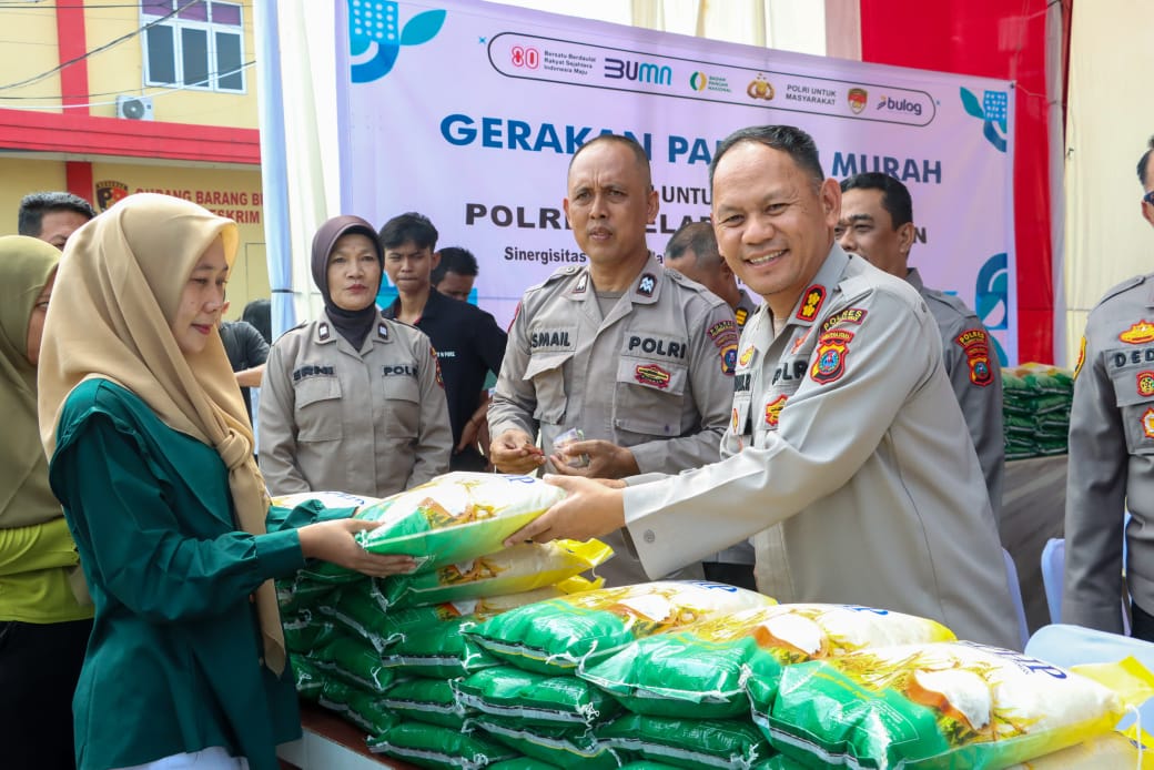 Polres Pelabuhan Belawan Sediakan 4 Ton Beras dan 2.000 Liter Minyak Goreng