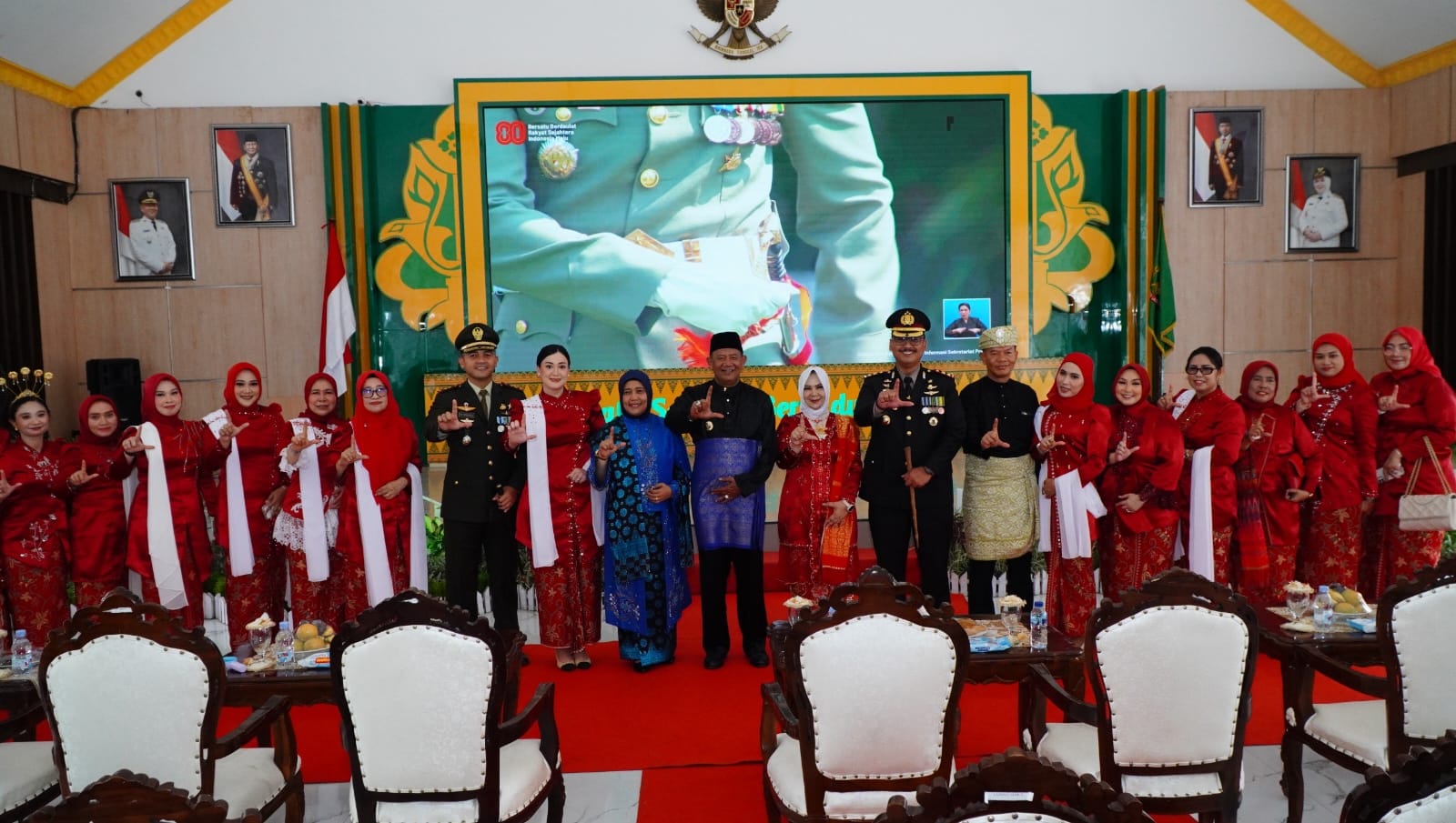 Syah Afandin Ikuti Upacara di Istana Negara Via Zoom dan Lepas Pawai Kemerdekaan Langkat