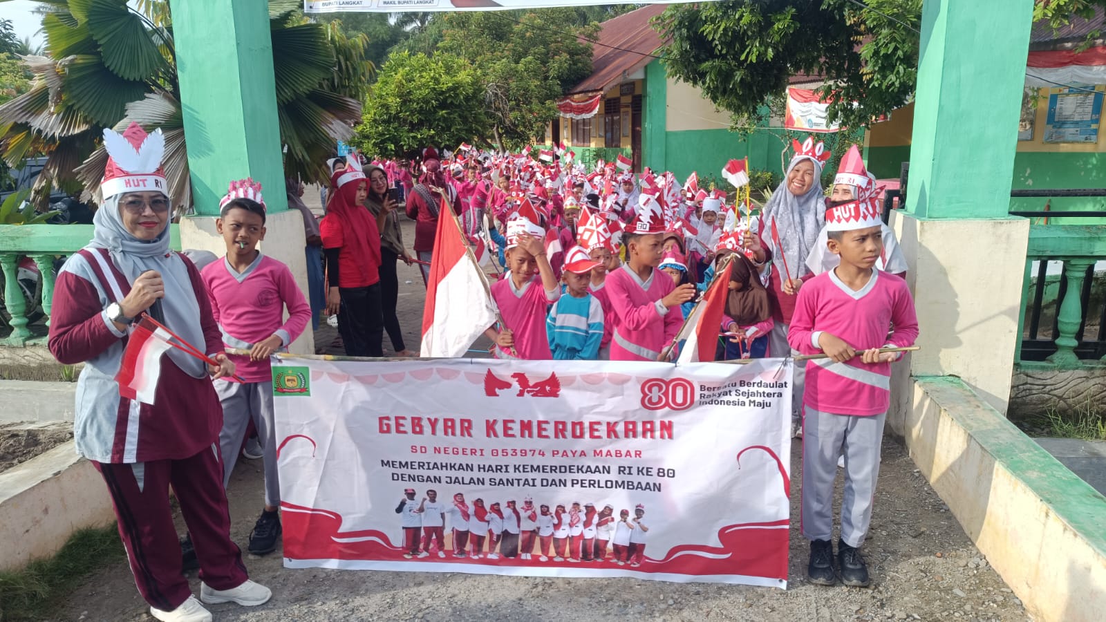 SD Negeri 053974 Payamabar Menggelar  Berbagai Kegiatan Lomba Dalam HUT RI Ke – 80