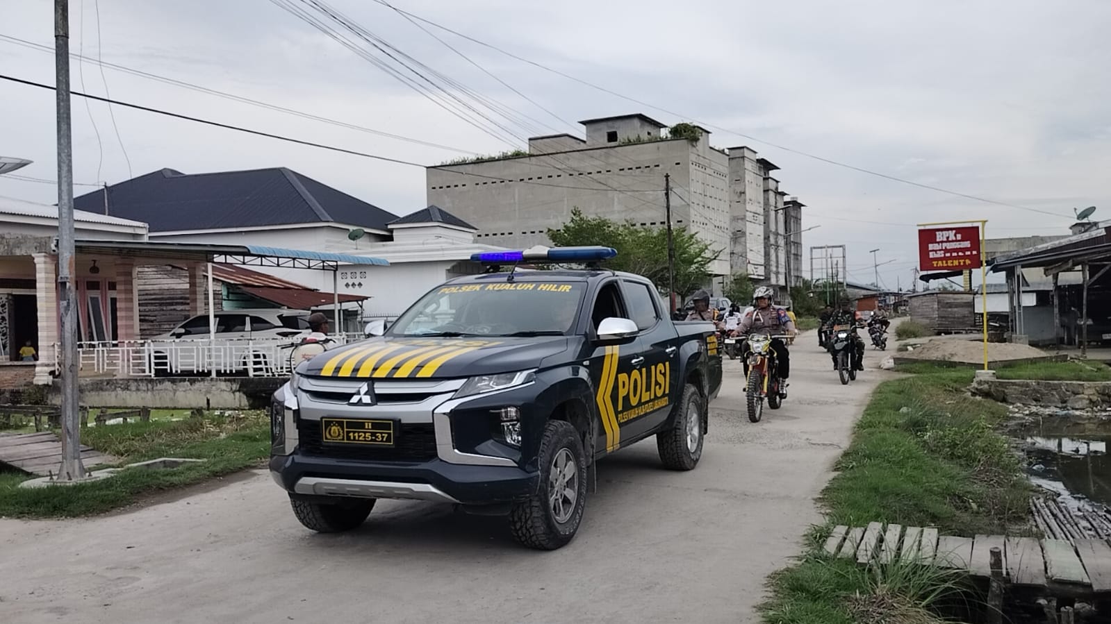 Sinergitas TNI-POLRI, Polsek Kualuh Hilir Bersama Koramil 02/TL & Pol PP Gelar Patroli Gabungan Cipta Kondisi