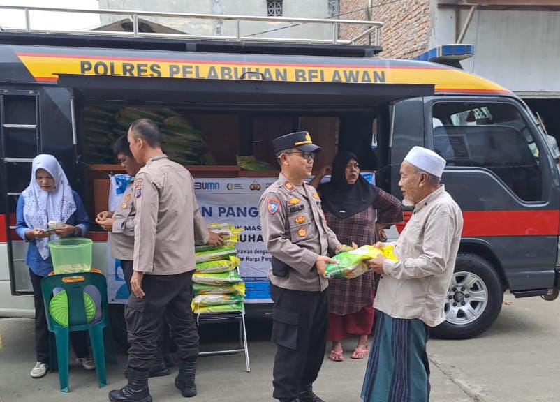 Polres Pelabuhan Belawan Gelar Gerakan Pangan Murah